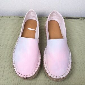 Anthropologie Splendid Laney Tie Dye Platform Shoes, Size 8, Multicolor